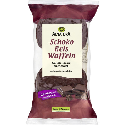 Alnatura Bio Schoko Reis Waffeln Zartbitter 100G 