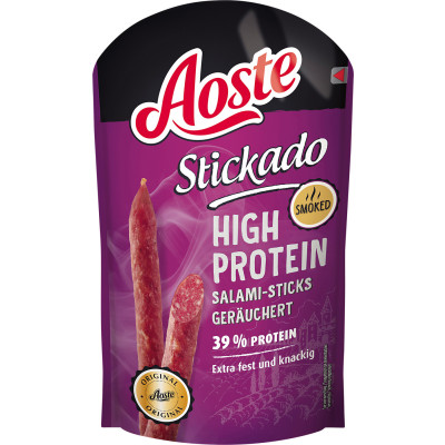 Aoste Stickado High Protein Salami-Sticks geräuchert 60G 