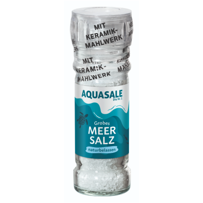Aquasale Grobes Meersalz naturbelassen Mühle 100G 