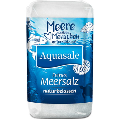 Aquasale Meersalz fein naturbelassen 500G 