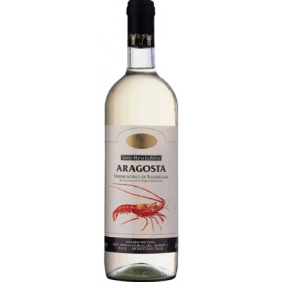 Santa Maria La Palma Aragosta Vermentino di Sardegna DOC 0,75L - Etikett verschmutzt/beschädigt 