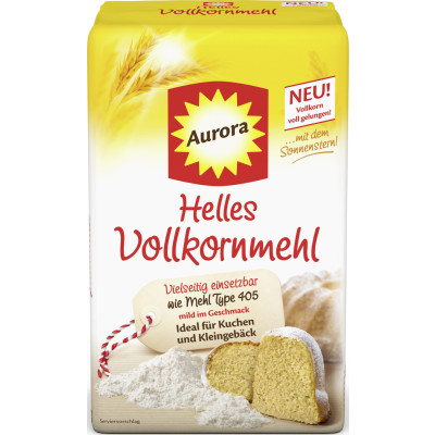 Aurora Helles Vollkornmehl 1KG 