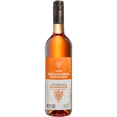 Baden Spätburgunder Weissherbst halbtrocken 0,75L 