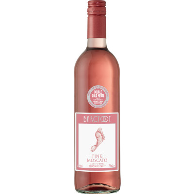 Barefoot Pink Moscato 0,75L - Etikett verschmutzt/beschädigt 