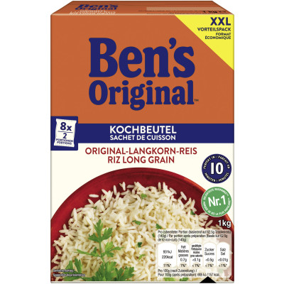Ben's Original Langkorn-Reis Kochbeutel 1KG 