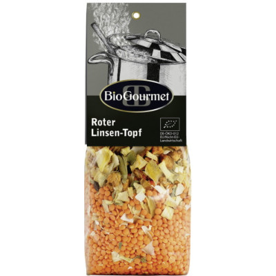 Bio Gourmet Roter Linsen-Topf 250G