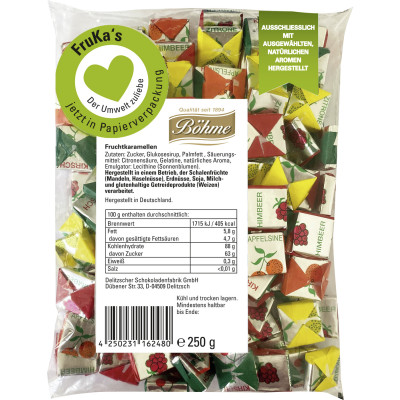 Böhme Fruchtkaramellen 250G 