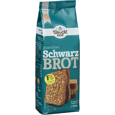 Bauckhof Bio glutenfreies Schwarzbrot Backmischung 500G 