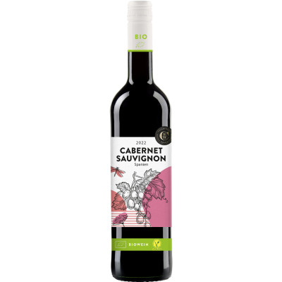Rheinberg Kellerei Bio Cabernet Sauvignon 0,75L - Etikett verschmutzt/beschädigt 