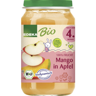 EDEKA Bio Mango in Apfel nach dem 4.Monat 190G 