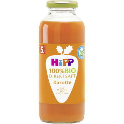 Hipp Bio Direktsaft Karotte ab dem 5.Monat 0,33L 