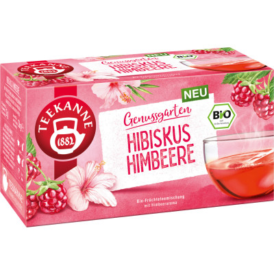 Bio Teekanne Genuss Hibiskus Himbeere 18ST 36G 