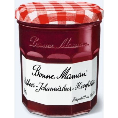 Bonne Maman Erdbeer-Rote Johannisbeer-Konfitüre 370G 