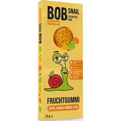 Bob Snail Fruchtgummi Apfel-Mango-Kürbis-Chia 3ST 27G 