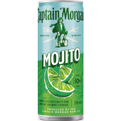 Captain Morgan White Mojito 10% 0,25L 