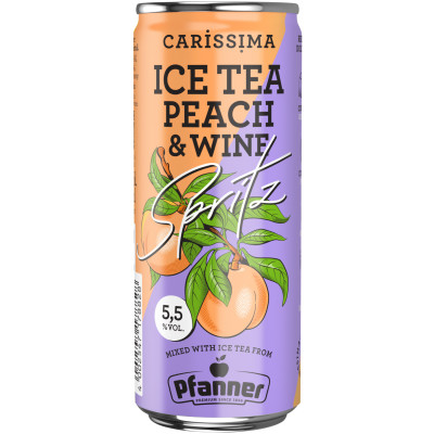 Carissima Ice Tea Peach & Wine Spritz 0,25L Dose - Abverkauf 
