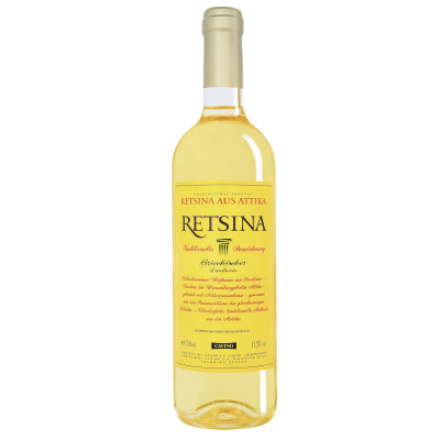 Cavino Retsina 0,75L - Etikett verschmutzt/beschädigt 