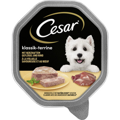 Cesar Klassik-Terrine mit herzhaftem Geflügel und Rind 150G