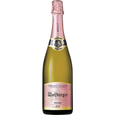 Wolfberger Crémant D'Alsace Rosé 0,75L - Etikett verschmutzt/beschädigt 