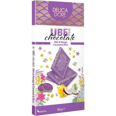 Delica Dore Ube Style Chocolate 90G 