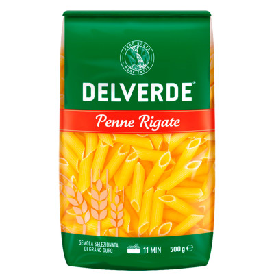 Delverde Nudeln Penne Rigate 500G 