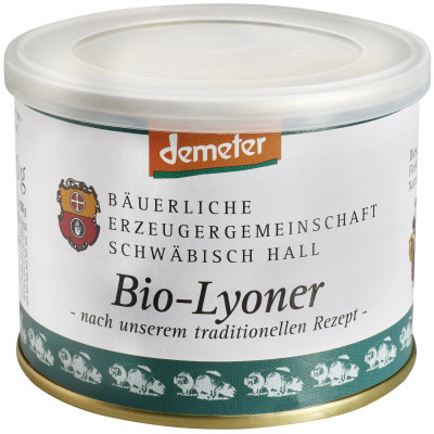 Bäuerliche EZG Schwäbisch Hall Demeter Bio-Lyoner 200G 
