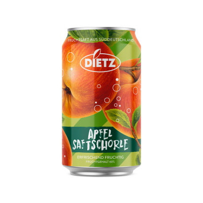 Dietz Saftschorle Apfel 0,33L Dose 
