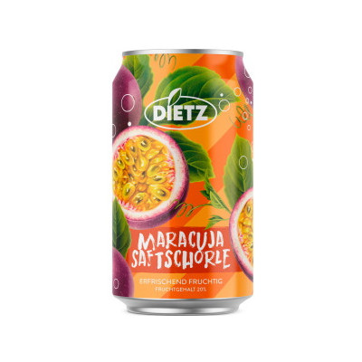 Dietz Saftschorle Maracuja 0,33L Dose 