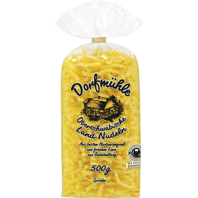 Dorfmühle Oberschwäbische Land-Nudeln Spiralen 500G 