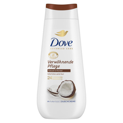 Dove Advanced Care Duschcreme Verwöhnende Pflege Kokosöl & Mandel 225ML 