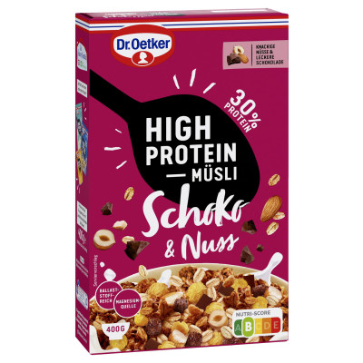 Dr.Oetker High Protein Müsli Schoko & Nuss 400G 