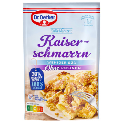 Dr.Oetker Kaiserschmarrn weniger süß ohne Rosinen 141G 