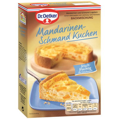 Dr.Oetker Backmischung Mandarinen Schmand Kuchen 460G 