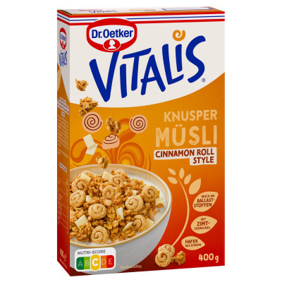 Dr.Oetker Vitalis Knusper Müsli Cinnamon Roll 400G 