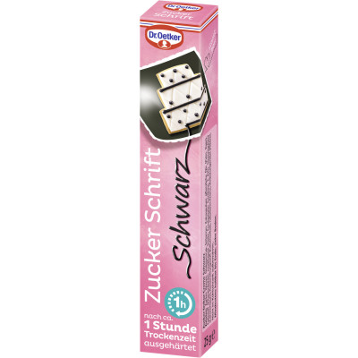 Dr.Oetker Zuckerschrift Schwarz 25G 