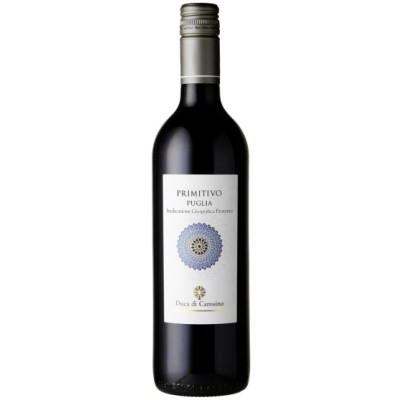 Tinazzi Primitivo Puglia Duca delle Corone IGP 0,75L - Etikett verschmutzt/beschädigt 