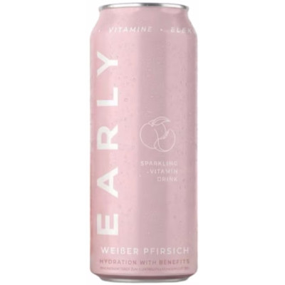 Early Sparkling Vitamin Drink weißer Pfirsich 0,33L Dose - Abverkauf 