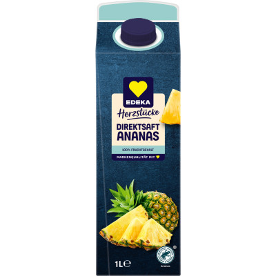 EDEKA Herzstücke Ananas Direktsaft 1L 