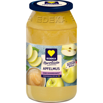 EDEKA Herzstücke Apfelmus ohne Zuckerzusatz 710G 