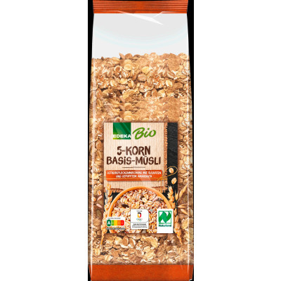 EDEKA Bio 5-Korn Basis-Müsli 750G 