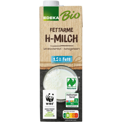 EDEKA Bio Fettarme H-Milch 1,5% 1L 