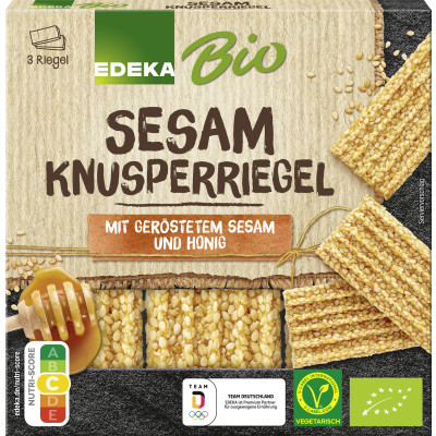 EDEKA Bio Sesam Knusperriegel 3ST 75G 