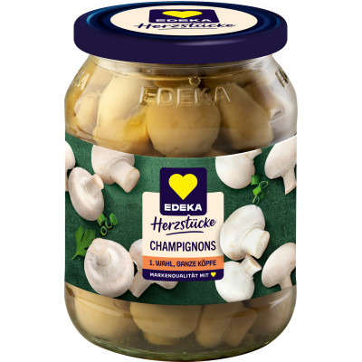 EDEKA Herzstücke Champignons 1. Wahl ganze Köpfe 330G 