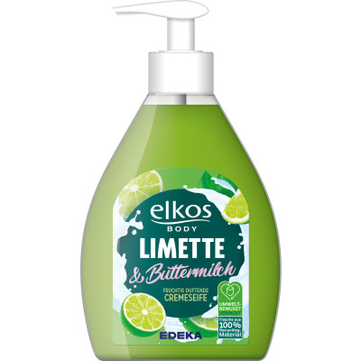 Elkos Cremeseife Limette & Buttermilch 500ML 