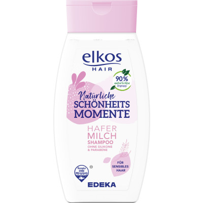 elkos Natürliche Schönheitsmomente Shampoo Hafermilch 250ML 