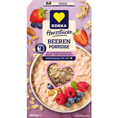 EDEKA Herzstücke Haferhimmel Porridge Beeren 350G 
