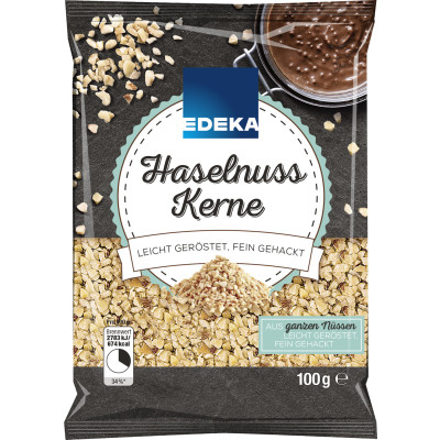 EDEKA Haselnusskerne leicht geröstet, fein gehackt 100G - MHD 30.04.2026 