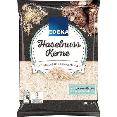 EDEKA Herzstücke Haselnusskerne naturbelassen, fein gemahlen 200G - MHD 15.06.2026 