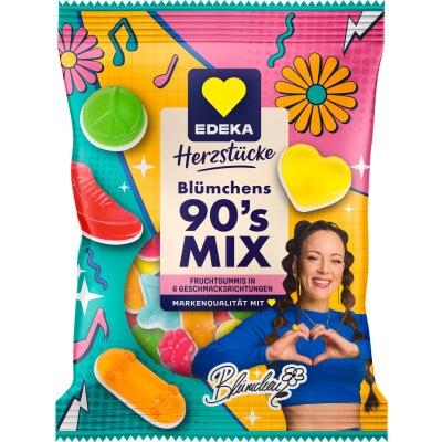 EDEKA Herzstücke Blümchens 90er Jahre Mix 175G 