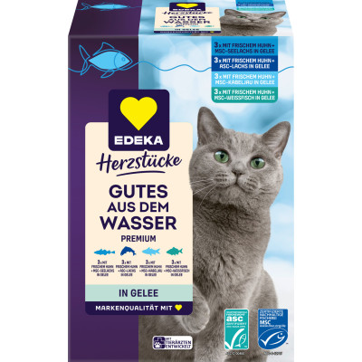 EDEKA Herzstücke Gutes aus dem Wasser in Gelee 12x 85G 